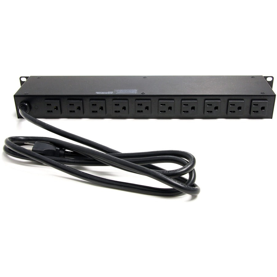 StarTech.com Rackmount PDU with 16 Outlets and Surge Protection - 19in Power Distribution Unit - 1U RKPW161915