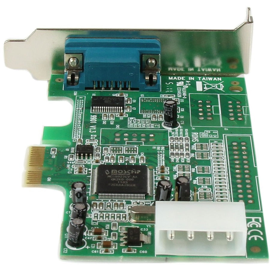 StarTech.com 1-port PCI Express RS232 Serial Adapter Card - PCIe Serial DB9 Controller Card 16550 UART - Low Profile - Windows/Linux PEX1S553LP