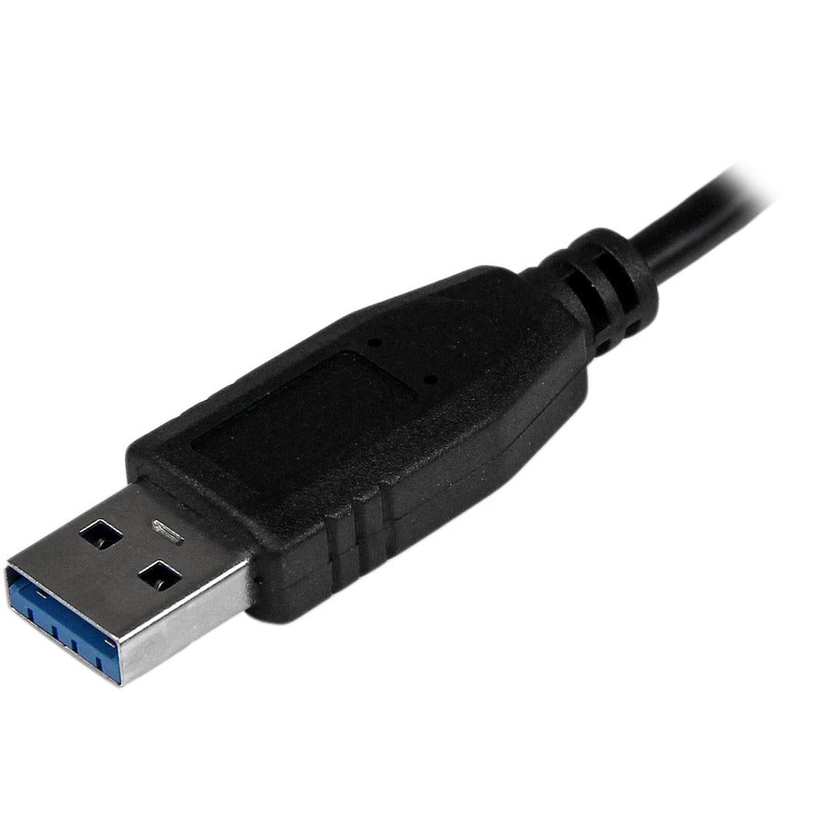 StarTech.com Portable 4 Port SuperSpeed Mini USB 3.0 Hub - 5Gbps - Black ST4300MINU3B