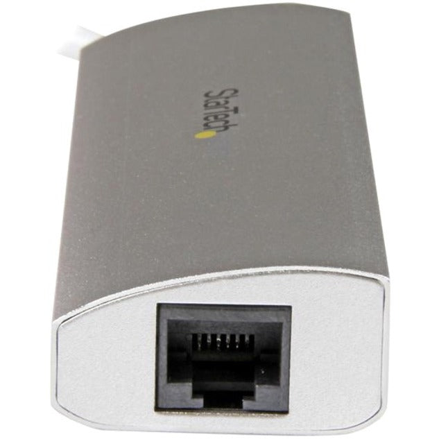 StarTech.com 3-Port USB Hub with Ethernet, USB-A Ports, Gigabit Ethernet/GbE, USB 5Gbps, Bus-Powered, Portable Laptop USB 3.0 Hub ST3300G3UA