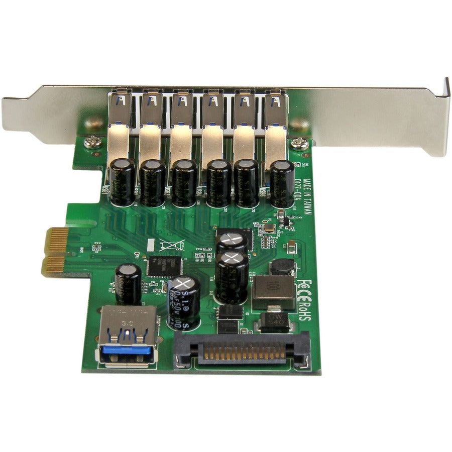 StarTech.com 7 Port PCI Express USB 3.0 Card - 5Gbps - Standard and Low-Profile Design PEXUSB3S7