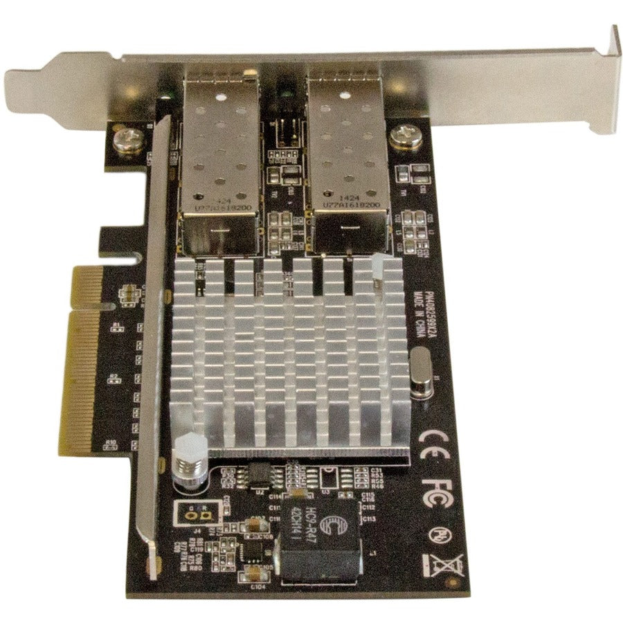 StarTech.com 10G Network Card - 2x 10G Open SFP+ Multimode LC Fiber Connector - Intel 82599 Chip - Gigabit Ethernet Card PEX20000SFPI