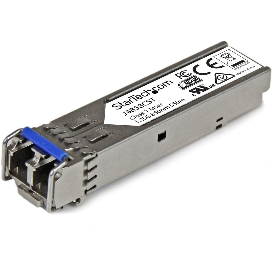 StarTech.com HPE J4858C Compatible SFP Module - 1000BASE-SX - 1GE Gigabit Ethernet SFP 1GbE Multi Mode (MMF) Fiber Optic Transceiver 550m J4858CST
