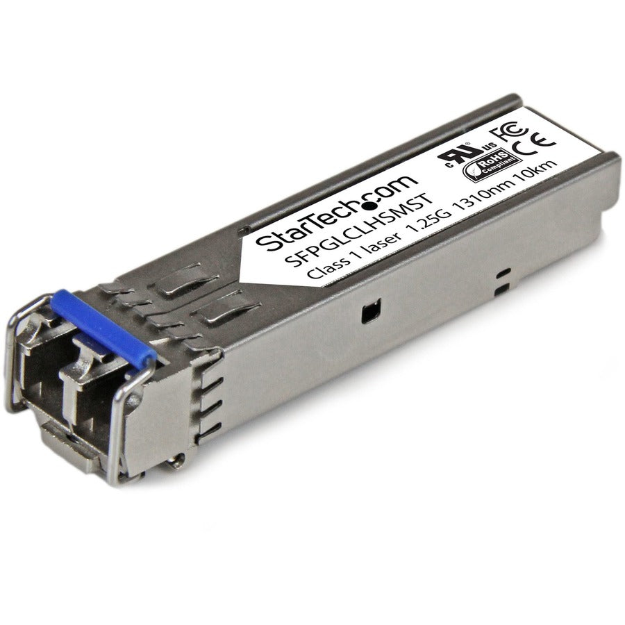 StarTech.com Gigabit Fiber SFP Transceiver Module - Cisco GLC-LH-SM Compatible - SM/MM LC - 10km / 550m - 10 Pack - 1000Base-LX/LH - Mini-GBIC GLCLHSM10PST