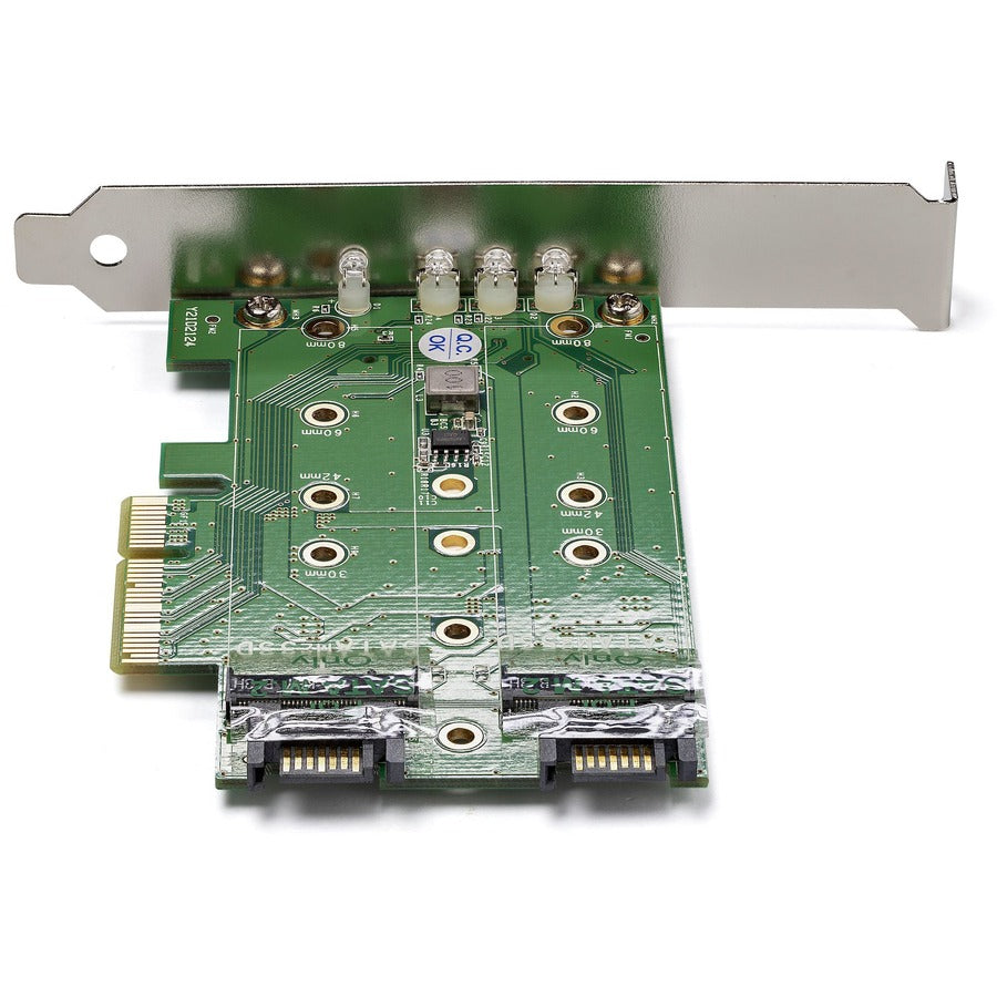 StarTech.com M.2 Adapter &acirc;&euro;" 3 Port &acirc;&euro;" 1 x PCIe (NVMe) M.2 &acirc;&euro;" 2 x SATA III M.2 &acirc;&euro;" SSD PCIE M.2 Adapter &acirc;&euro;" M2 SSD &acirc;&euro;" PCI Express SSD PEXM2SAT32N1