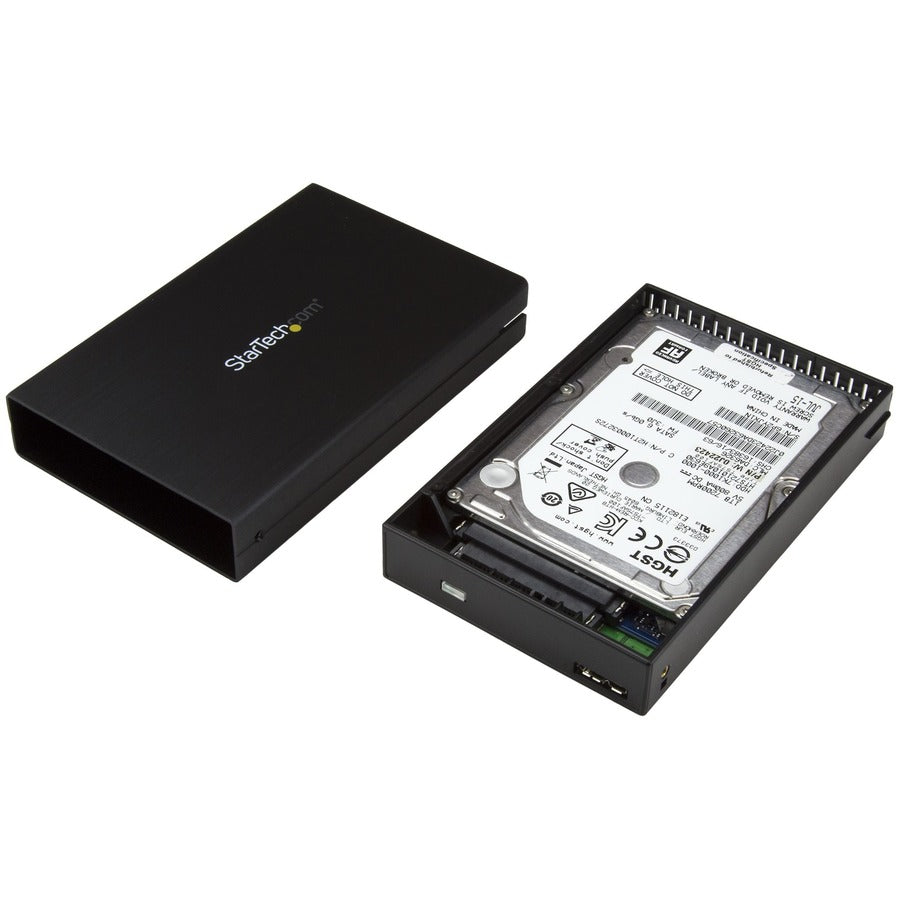 StarTech.com 2.5" USB-C Hard Drive Enclosure &acirc;&euro;" USB 3.1 Type C &acirc;&euro;" with USB-C and USB-A Cable &acirc;&euro;" USB 3.0 HDD Enclosure S251BU31315