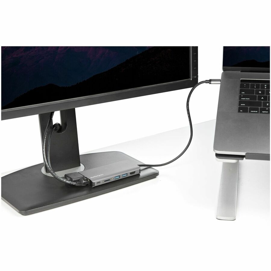 StarTech.com USB C Multiport Adapter - USB-C Mini Travel Dock w/ 4K HDMI or 1080p VGA - 100W PD Pass-Through, 3x USB, SD, GbE, Audio DKT30CHVAUSP