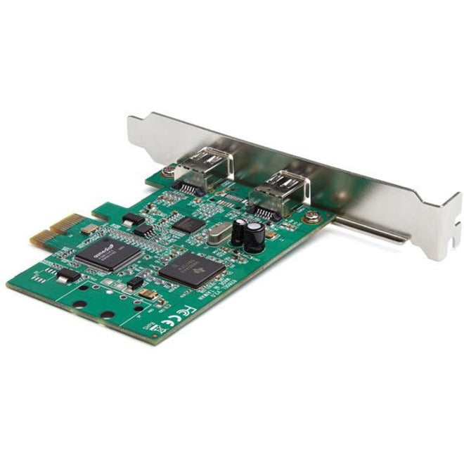 StarTech.com 2 Port PCI Express FireWire Card - TI TSB82AA2 Chipset - Plug-and-Play - PCIe 1394a FireWire Adapter (PEX1394A2V2) PEX1394A2V2