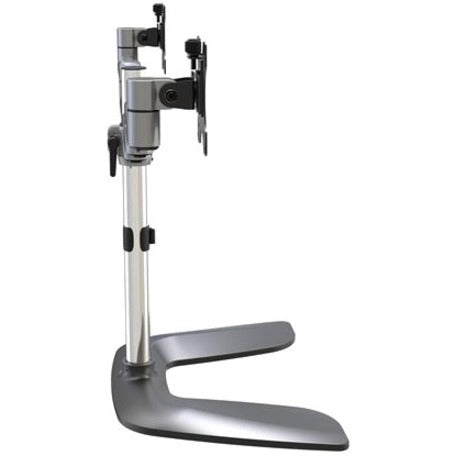 StarTech.com Dual Monitor Stand, Ergonomic Desktop Monitor Stand for up to 32"(17.6lb/8kg) VESA Displays, Free-Standing Adjustable, Silver ARMDUALSS
