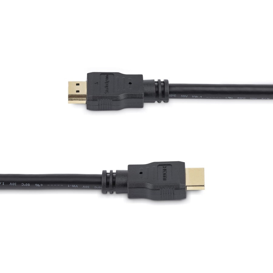 StarTech.com 6ft HDMI Cable, 10 Pack, 4K High Speed HDMI Cable with Ethernet, Ultra HD 4K 30Hz Video, Black HDMI 1.4 Monitor Cord HDMM610PK