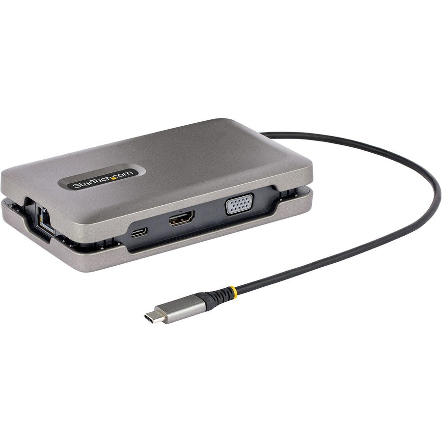 StarTech.com USB-C Multiport Adapter w/USB-C DP Alt Mode Video/4K HDMI/VGA, USB-C Dual Monitor Docking Station, Type C Mini Dock/MST Hub DKM31C3HVCPD