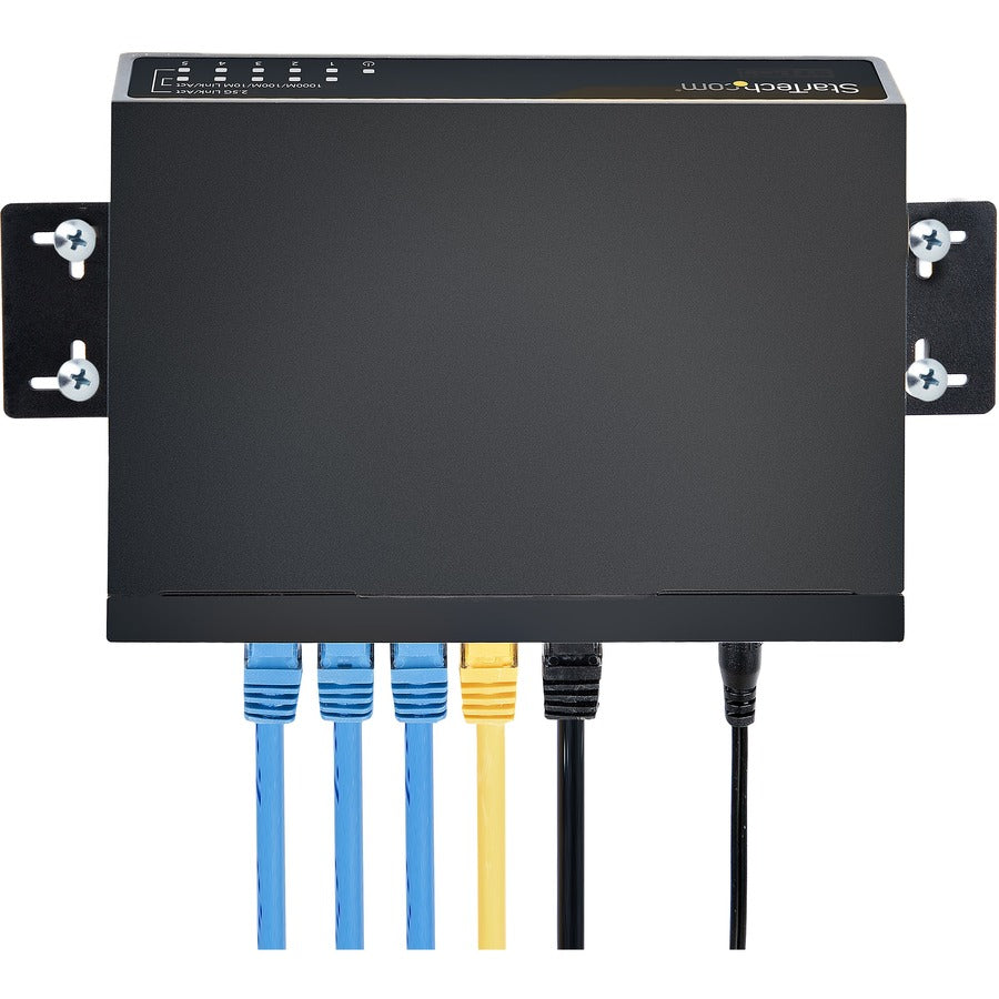 StarTech.com Unmanaged 2.5G Switch, 5 Port 2.5GBASE-T Unmanaged Ethernet Switch, Din Rail | Wall Mount, Multi-Gigabit, Auto-MDIX, 9K Jumbo DS52000