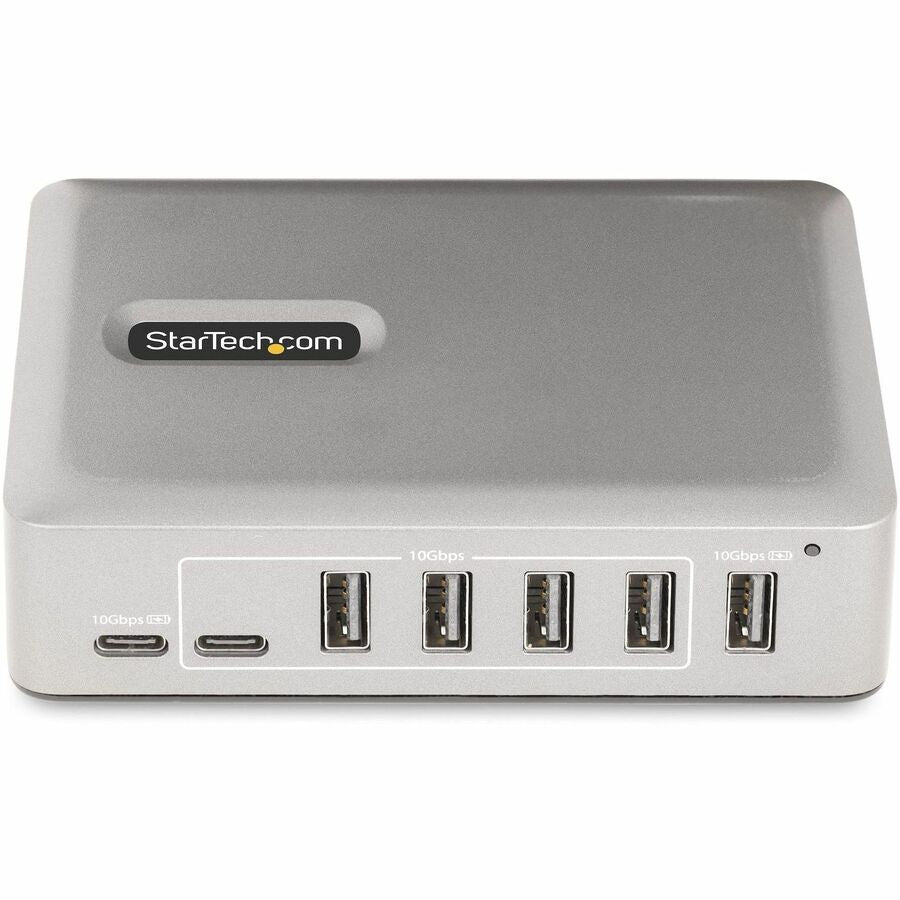 StarTech.com 7-Port USB-C Hub, 5x USB-A + 2x USB-C, Self-Powered w/ 65W Power Supply, USB 3.1 10Gbps Desktop/Laptop USB Hub w/ Charging 10G5A2CS-USB-C-HUB