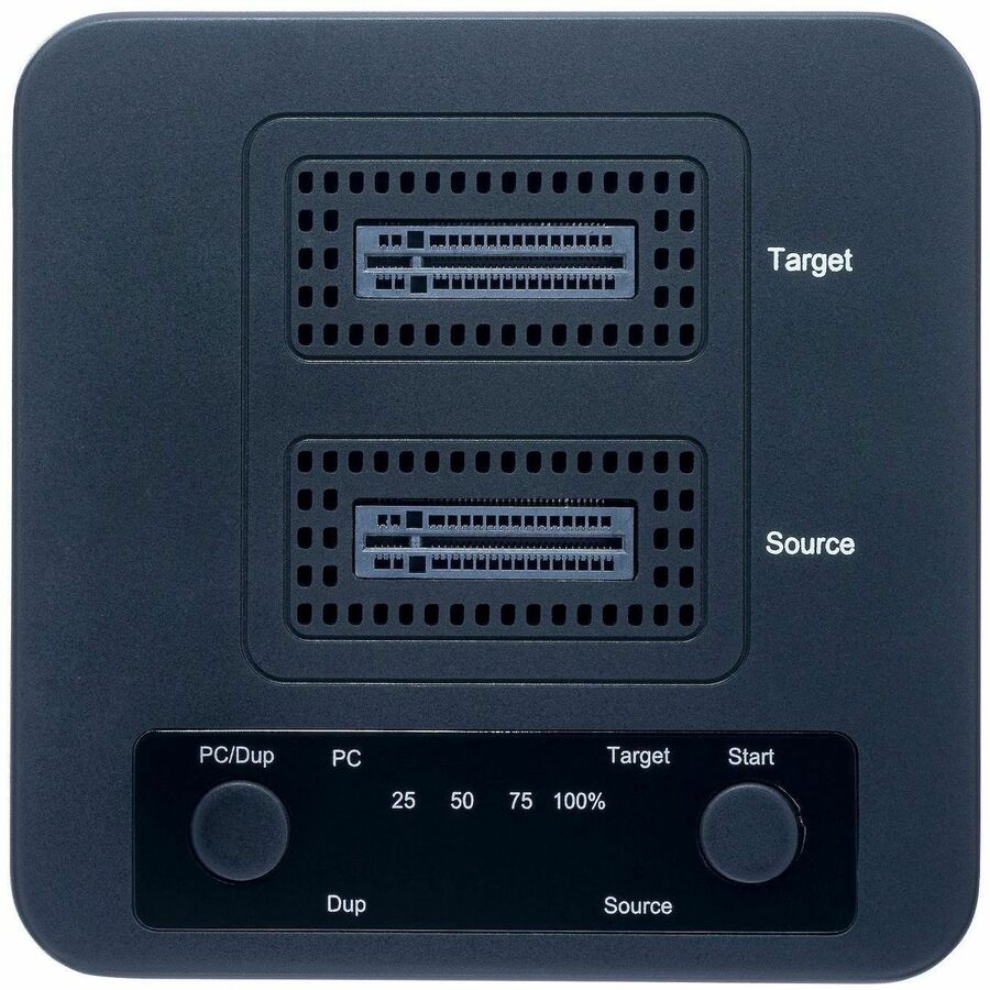 StarTech.com 1:1 M.2 NVMe Drive Duplicator, 90GBpm Standalone M.2 SSD Cloner/Copier, USB-C 3.2 20Gbps M.2 Dual-Bay Drive Docking Station M2-HDD-DUPLICATOR-N1