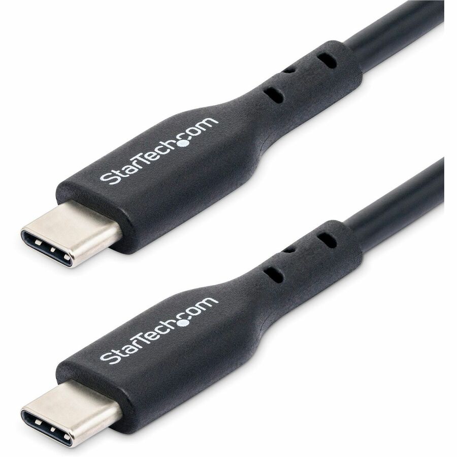 StarTech.com 1m (3ft) USB C Charging Cable, USB 2.0 Type-C Laptop Charger Cord, 60W 3A Power Delivery, TPE Jacket, Data Transfer Cable M/M USB2CC1MNC