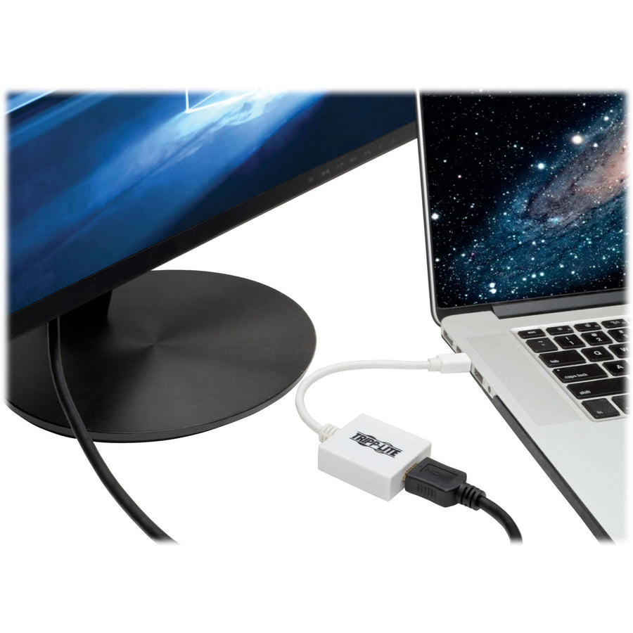 Tripp Lite by Eaton Mini DisplayPort to HDMI Adapter Cable (M/F), 6 in. (15.2 cm) P137-06N-HDMI