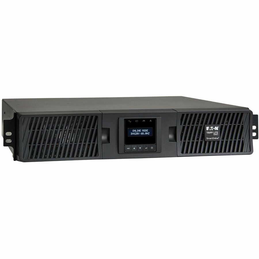 Eaton Tripp Lite Series SmartOnline 1000VA 900W 120V Double-Conversion Sine Wave UPS - 8 Outlets, Extended Run, Network Card Option, LCD, USB, DB9, 2U Rack/Tower - Battery Backup SU1000RTXLCD2U