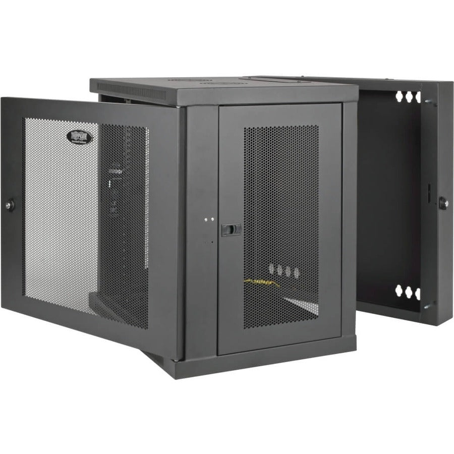 Tripp Lite by Eaton SmartRack 10U Low-Profile Switch-Depth Wall-Mount Small Rack Enclosure, Hinged Back SRW10US