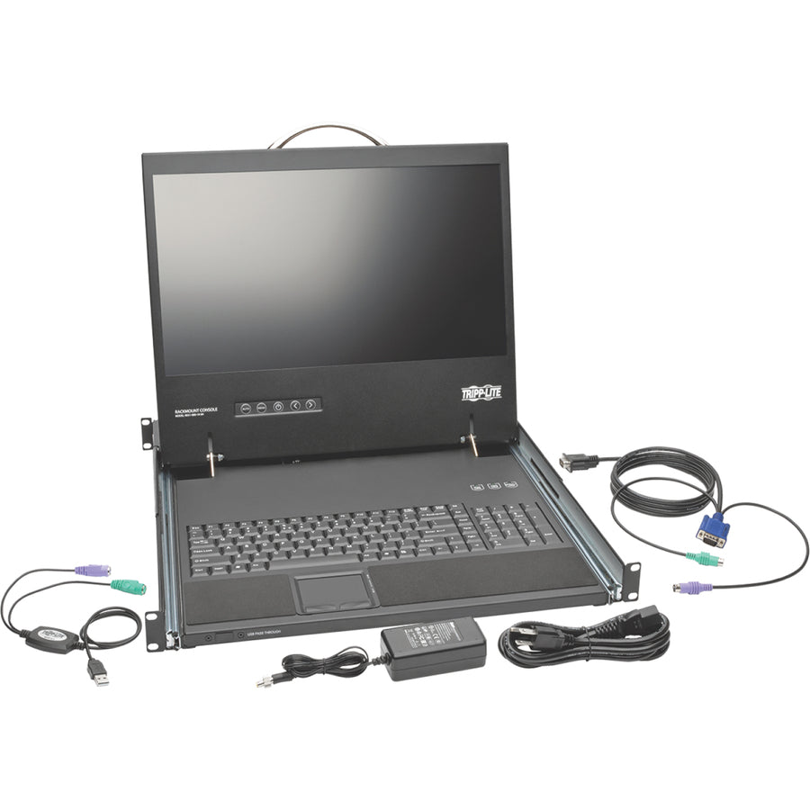 Tripp Lite by Eaton 1U Rack-Mount Console with 19-in. LCD, Short-Depth; TAA Compliant B021-000-19-SH