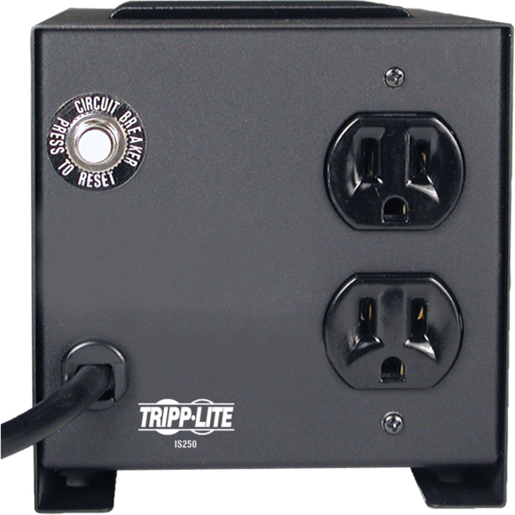 Tripp Lite by Eaton Isolator Series 120V 250W Isolation Transformer-Based Power Conditioner, 2 Outlets IS250