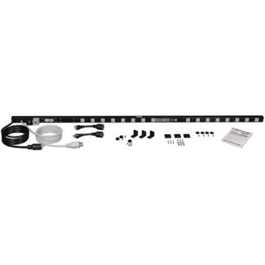 Tripp Lite by Eaton 3.8kW Single-Phase Local Metered PDU, Dual Circuit, 120V Outlets (32 5-15/20R), L5-20P/5-20P, 10 ft. (3.05 m) Cord, 0U Vertical PDUMV40