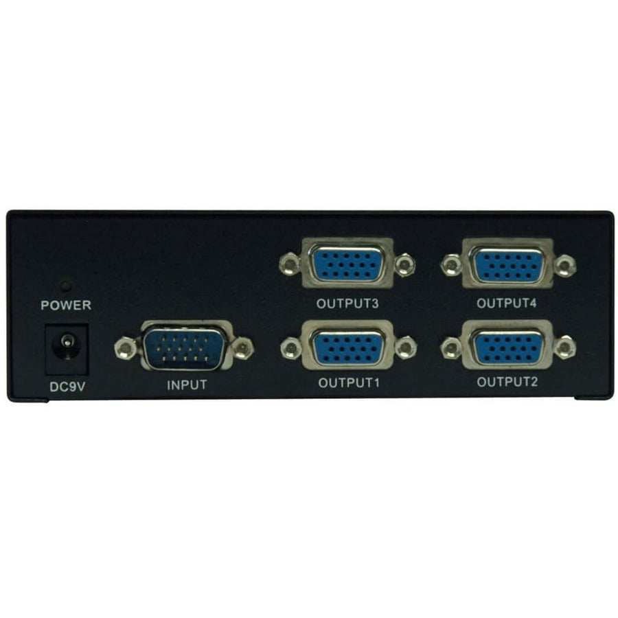 Tripp Lite by Eaton 4-Port VGA/SVGA Video Splitter with Signal Booster, High Resolution Video, 350MHz, (HD15 M/4xF) B114-004-R