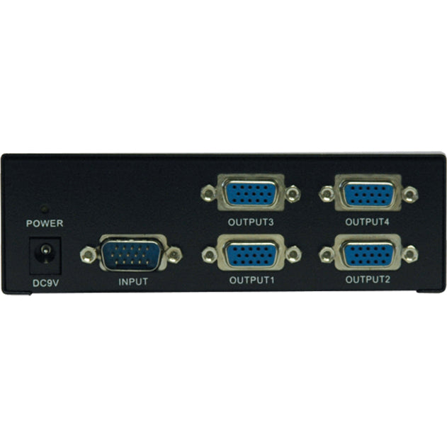 Tripp Lite by Eaton 4-Port VGA/SVGA Video Splitter with Signal Booster, High Resolution Video, 350MHz, (HD15 M/4xF) B114-004-R