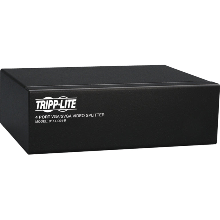 Tripp Lite by Eaton 4-Port VGA/SVGA Video Splitter with Signal Booster, High Resolution Video, 350MHz, (HD15 M/4xF) B114-004-R