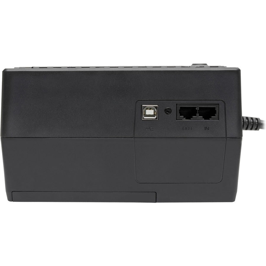 Tripp Lite by Eaton 550VA 300W Standby UPS - 10 NEMA 5-15R Outlets, 120V, 50/60 Hz, USB, 5-15P Plug, Desktop/Wall Mount - Battery Backup INTERNET550U