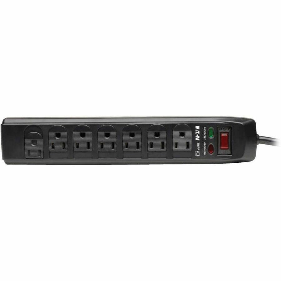 Eaton Tripp Lite Series Protect It! 7-Outlet Surge Protector, 6 ft. (1.83 m) Cord, 1440 Joules, Tel/Modem Protection, Safety Covers TLP706TELC