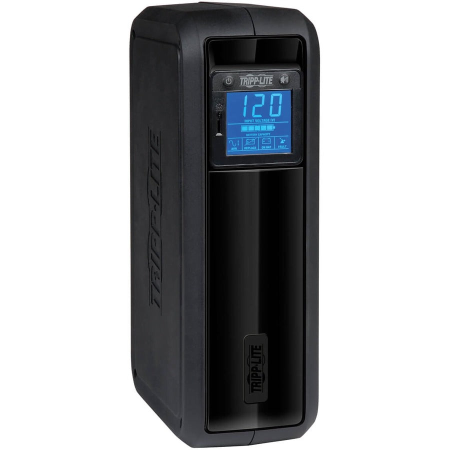 Tripp Lite by Eaton OmniSmart LCD 120V 650VA 350W Line-Interactive UPS, Tower, LCD display, USB port - Battery Backup OMNI650LCD