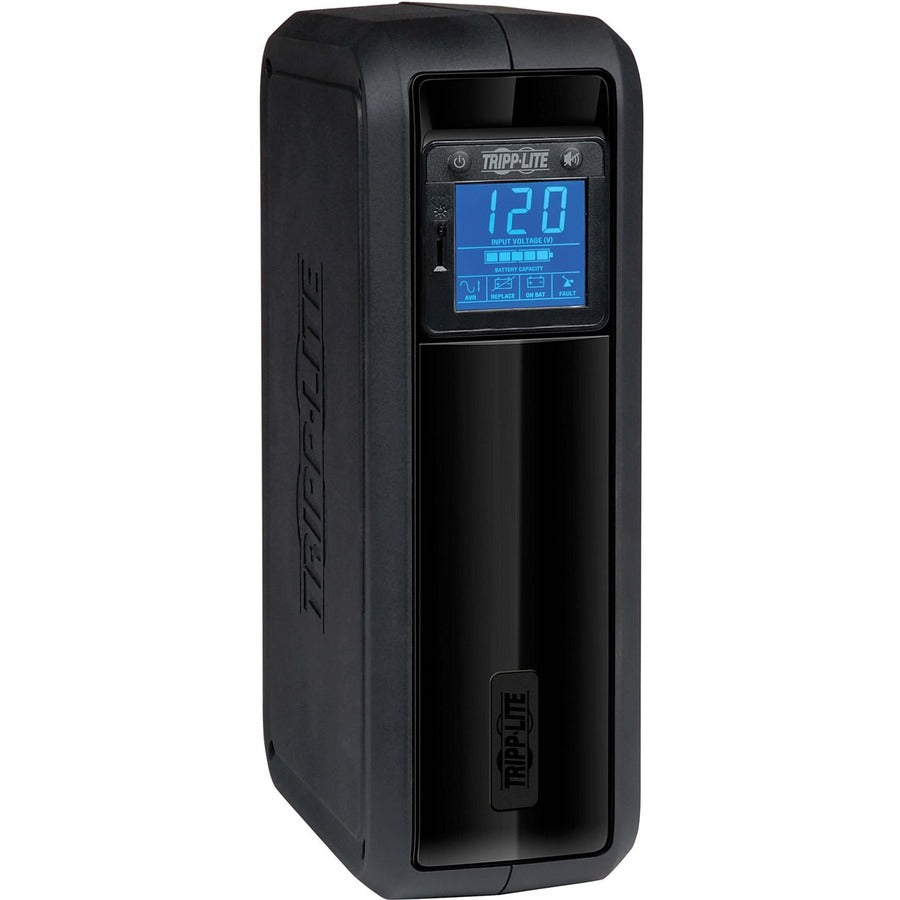 Tripp Lite by Eaton OmniSmart LCD 120V 650VA 350W Line-Interactive UPS, Tower, LCD display, USB port - Battery Backup OMNI650LCD