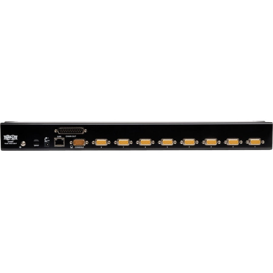 Tripp Lite by Eaton 8-Port Rackmount KVM Switch w/ Built in IP and On Screen Display 1U B022-U08-IP