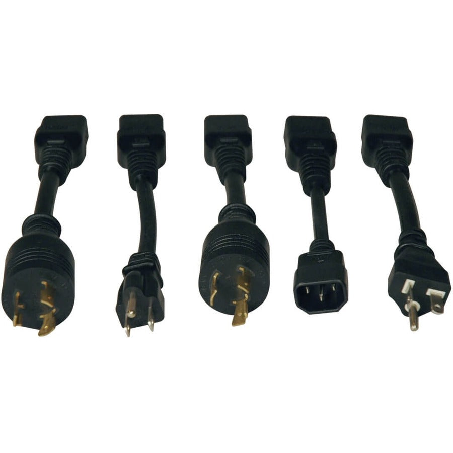 Tripp Lite by Eaton 1.9-3.8kW Single-Phase 120-240V Basic PDU, 14 Outlets (12 C13 & 2 C19), C20 with 5 Adapters, 10 ft. (3.05 m) Cord, 1U Rack-Mount PDUNV