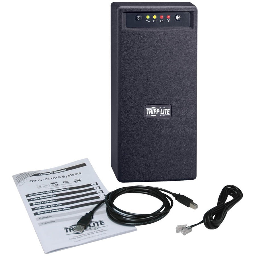 Tripp Lite by Eaton OmniVS 120V 800VA 475W Line-Interactive UPS, Tower, USB port - Battery Backup OMNIVS800