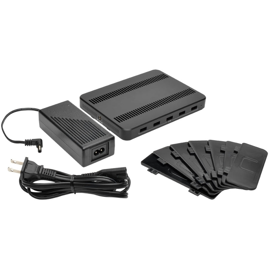 Tripp Lite by Eaton 5-Port USB Charging Station with Built-In Device Storage, 12V 4A (48W) USB Charger Output U280-005-ST