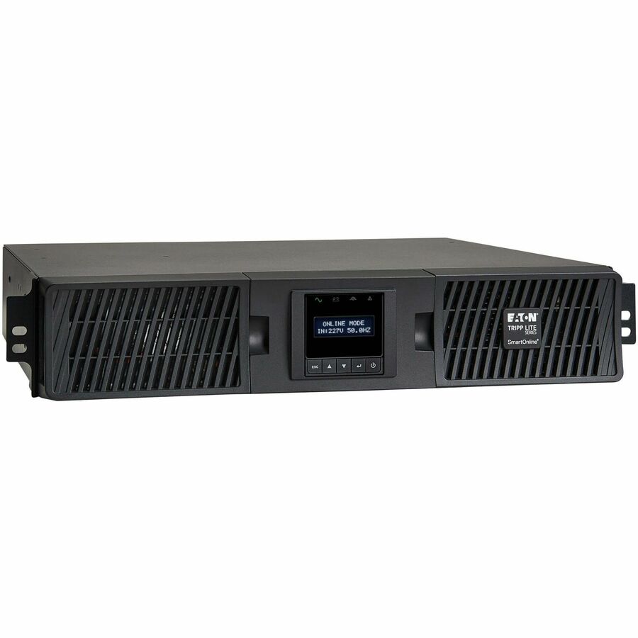 Eaton Tripp Lite Series SmartOnline 3000VA 2700W 208/230V Double-Conversion UPS - 10 Outlets, Extended Run, Network Card Option, LCD, USB, DB9, 2U Rack/Tower - Battery Backup SUINT3000LCD2U