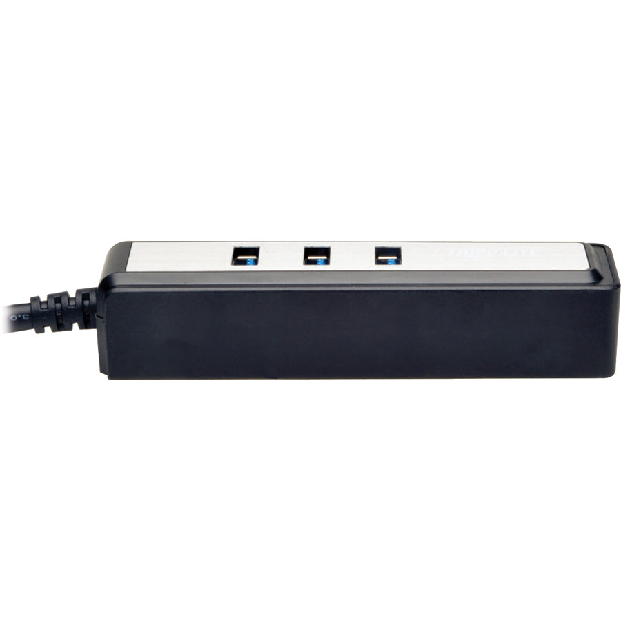 Tripp Lite by Eaton Portable 4-Port USB 3.0 Superspeed Mini Hub w/ Built In Cable U360-004-MINI