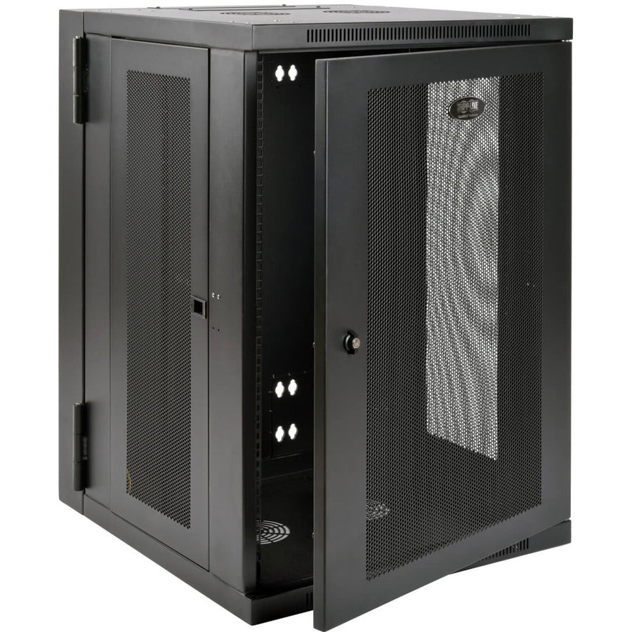 Tripp Lite by Eaton SmartRack 18U UPS-Depth Wall-Mount Half-Height Rack Enclosure, Hinged Back SRW18USDP