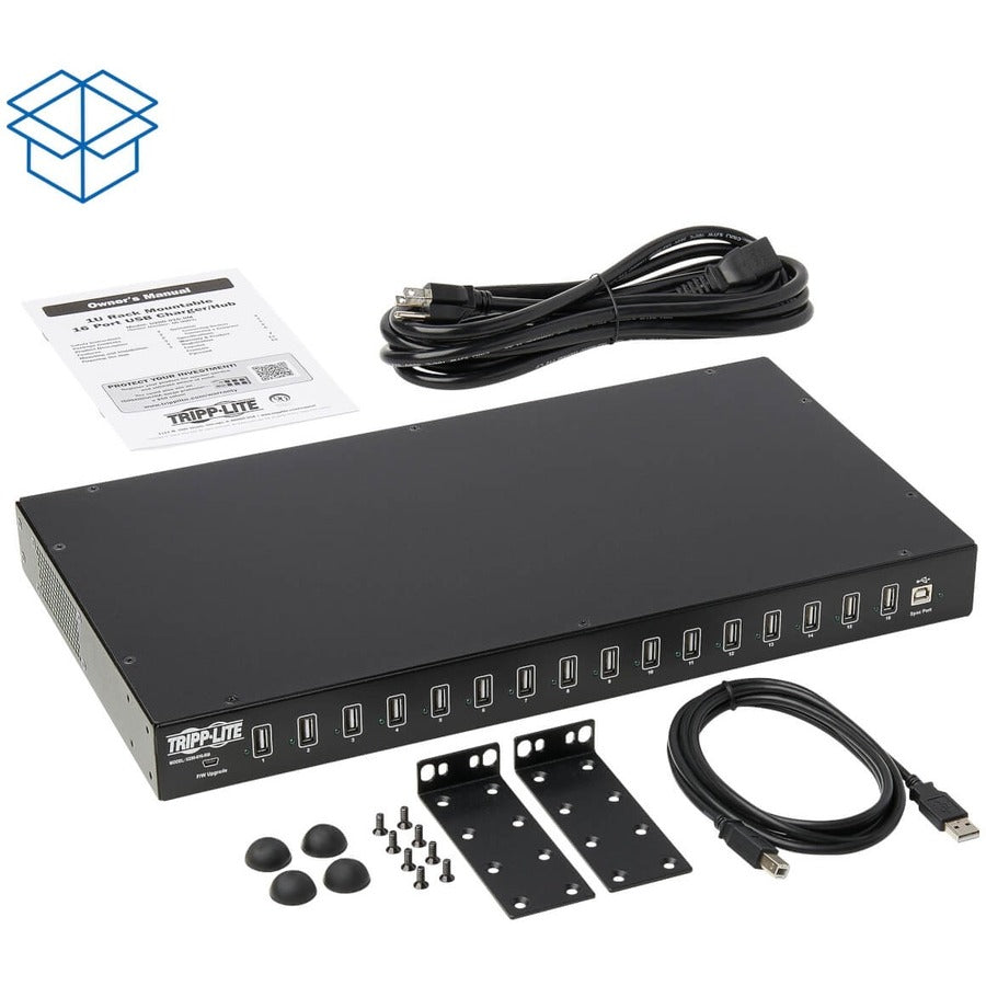 Tripp Lite by Eaton 16-Port USB Charging Station with Syncing Function - 5V 40A / 200W USB Charger Output, TAA U280-016-RM
