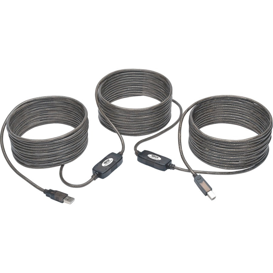 Tripp Lite by Eaton USB 2.0 A to B Active Repeater Cable (M/M), 50 ft. (15.24 m) U042-050