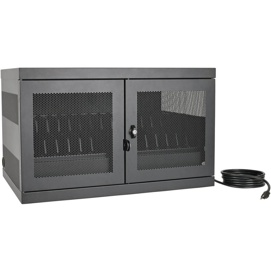 Tripp Lite by Eaton Multi-Device Charging Station, 16 AC Outlets, Chromebooks and Laptops, Wall-Mount and Cart Options, Black CSC16AC