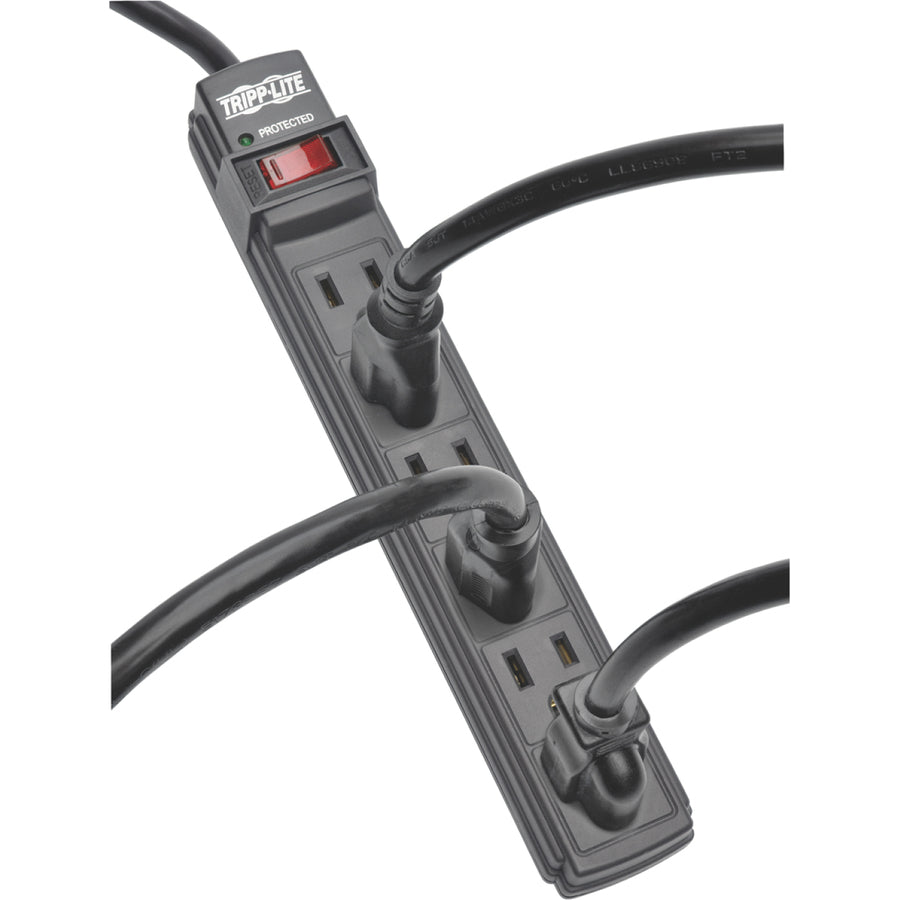 Tripp Lite by Eaton Power It! 6-Outlet Power Strip, 6 ft. (1.83 m) Cord, Black Housing PS66B