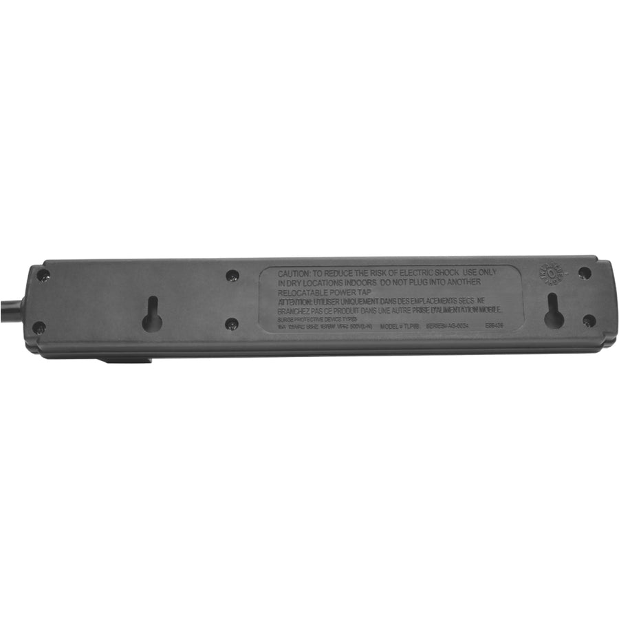 Tripp Lite by Eaton Power It! 6-Outlet Power Strip, 6 ft. (1.83 m) Cord, Black Housing PS66B