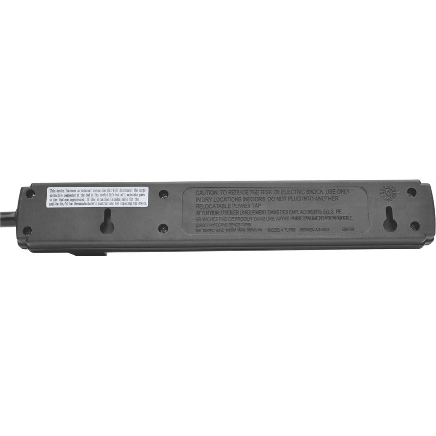 Tripp Lite by Eaton Power It! 6-Outlet Power Strip, 6 ft. (1.83 m) Cord, Black Housing PS66B