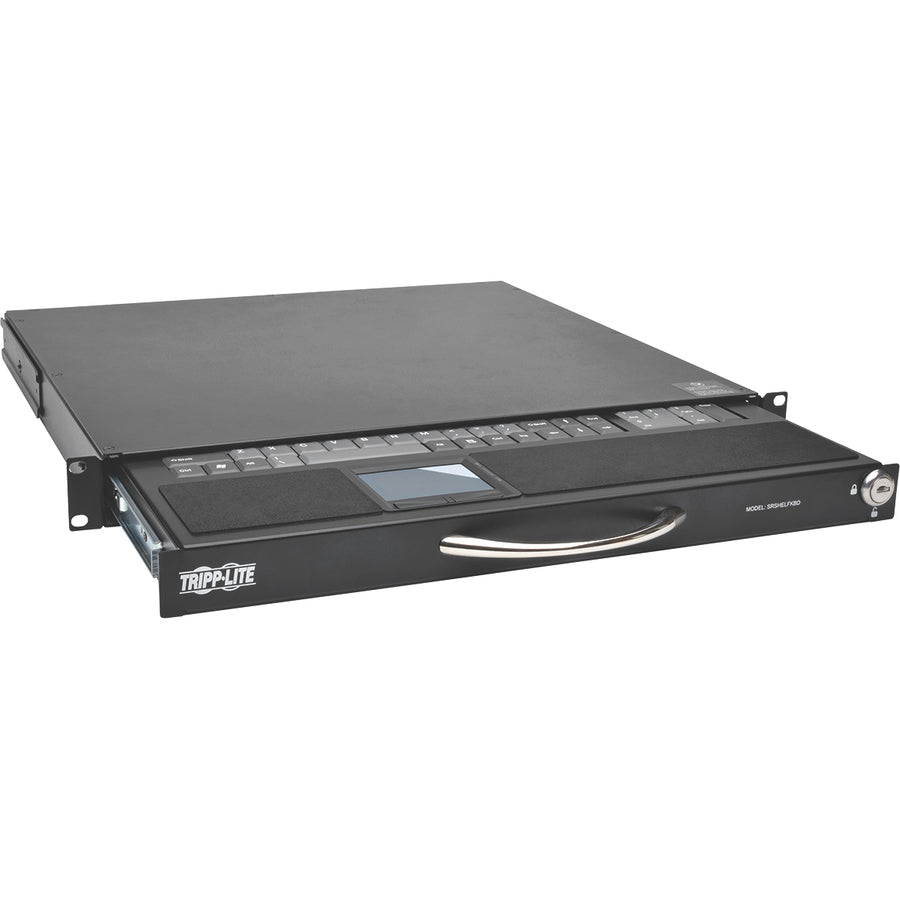 Tripp Lite by Eaton 1U Rackmount Keyboard w KVM Cable Kit for 2-Post or 4-Post Racks SRSHELFKBD
