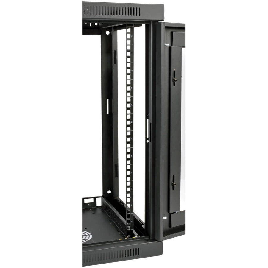 Tripp Lite by Eaton SmartRack 12U Low-Profile Switch-Depth Wall-Mount Small Rack Enclosure, Clear Acrylic Window SRW12UG