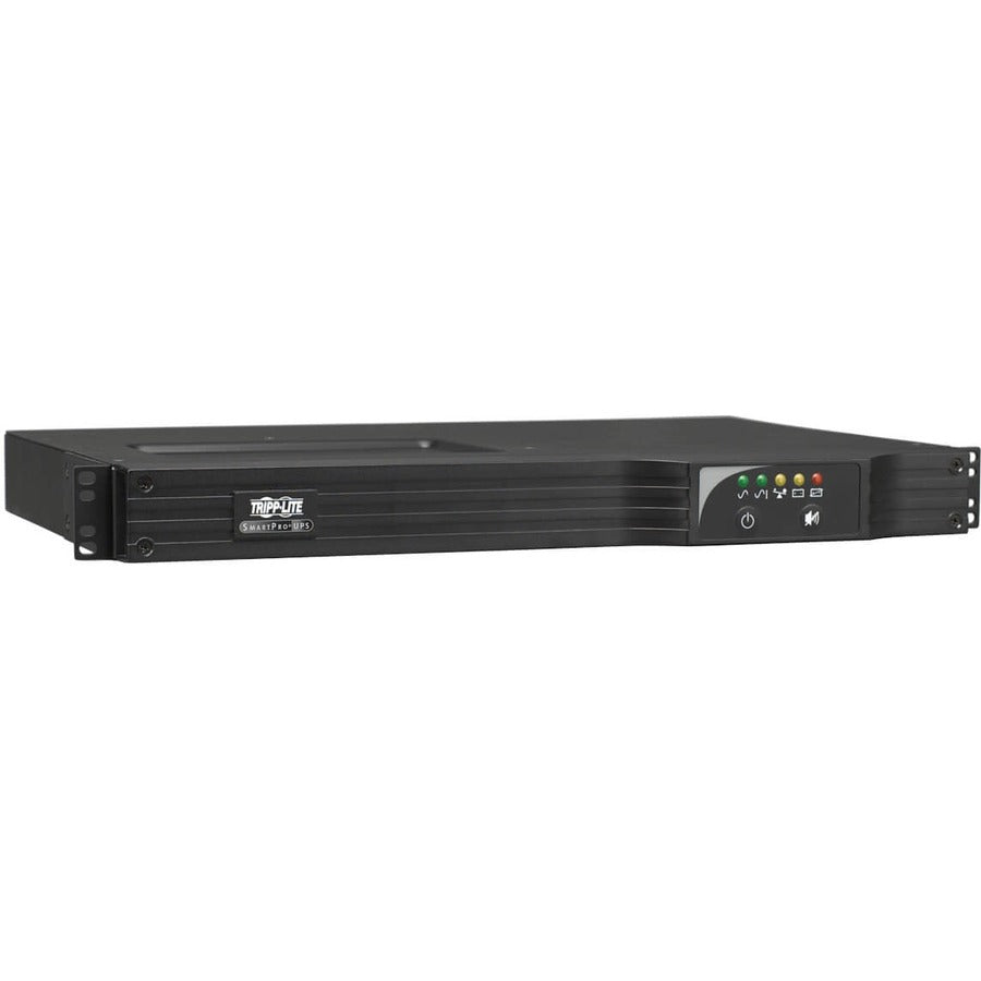 Tripp Lite by Eaton SmartPro 120V 750VA 600W Line-Interactive Sine Wave UPS, 1U Rack/Vertical, Pre-installed WEBCARDLX Network Interface, USB, DB9 Serial - Battery Backup SMART750RM1UN