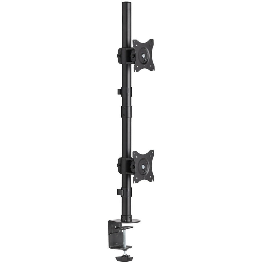Tripp Lite by Eaton Dual Vertical Flat-Screen Desk Mount Monitor Stand Clamp Swivel Tilt 15" to 27" Flat Screen Displays DDR1527SDC