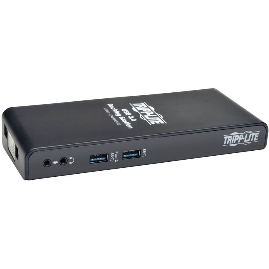 Tripp Lite by Eaton USB 3.0 Laptop Dual Head Dock Station HDMI DVI Video Audio USB RJ45 Ethernet U342-DHG-402
